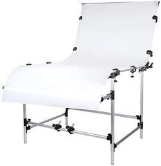 Photo Studio Photography Shooting Table for Still Life Product Shooting Aluminum Alloy Frame ( 100 x 200cm , 60 x 130cm / 3.3 x 6.6ft , 2 x 4.3ft )