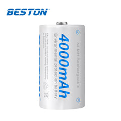 Beston Pack of 2pcs C size 4000mAh Rechargeable Battery