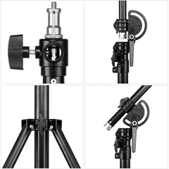 154" 390cm 2in1 Light Stand,Boom Arm,Rotatable Aluminum Adjustable Tripod Boom Light Stand with Sandbag for Studio Photography