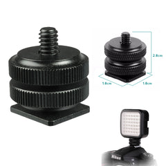 1/4 Camera Tripod Mount Hot / Cold Shoe Adapter for GoPro Mirrorless Camera Action Cam