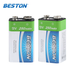 Beston 1pcs 9V 250mAh NI-MH Rechargeable Battery