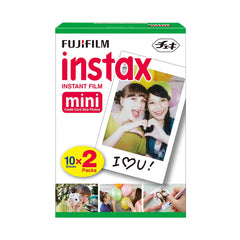 FUJIFILM Instax Mini Glossy Plain Instant Film 2 x 10 Sheets (20 Sheets)