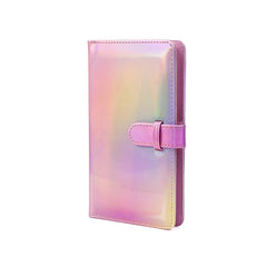 Fujifilm Instax Photo Album 96 Slot | 96 Pocket Iridescent Pink | Shiny Silver