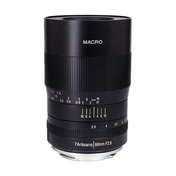 7artisans Photoelectric 60mm f/2.8 Macro Lens for Sony E-Mount Cameras A6500 A6400 A6300 A6000 A5100 A5000 EX-3 NEX-3N NEX-3R NEX-F3K NEX-5 NEX-5N Emount Mirrorless Cameras