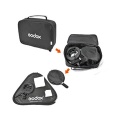 Godox Adjustable Flash Softbox 80*80cm 80x80+S type Bracket Mount Kit for Flash Speedlite Studio Shooting for Canon Nikon Sony