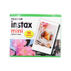 FUJIFILM Instax Mini Glossy Plain Instant Film (50 Sheets)