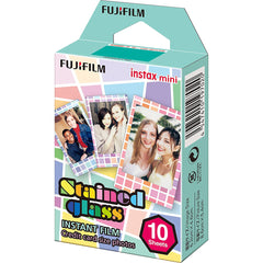 FUJIFILM Instax Mini Stained Glass Instant Film Multi-Color (10 Sheets)