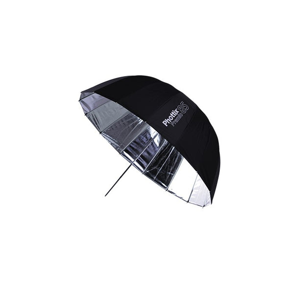 Phottix Premio Reflective Umbrella 85cm / 33 Inches - Black and Silver (85372 , PH85372)