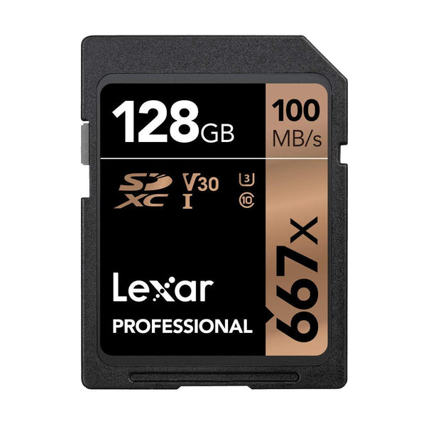 Lexar Professional High-Performance 667X SDXC UHS-I/U3 Card (128gb)
