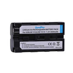 DuraPro NP-F550 F550 NP-F570 Decoded Lithium/Li-ion Rechargeable Battery 2600mAh for Sony CCD-SC55 CCD-TRV81 DCR-TRV210