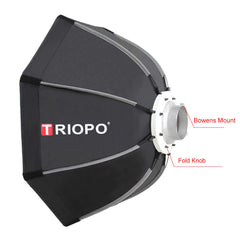 Triopo 65cm Outdoor Portable Photo Bowens Mount Octagon Umbrella Soft Box with Carry Bag for Studio Video Photography Softbox