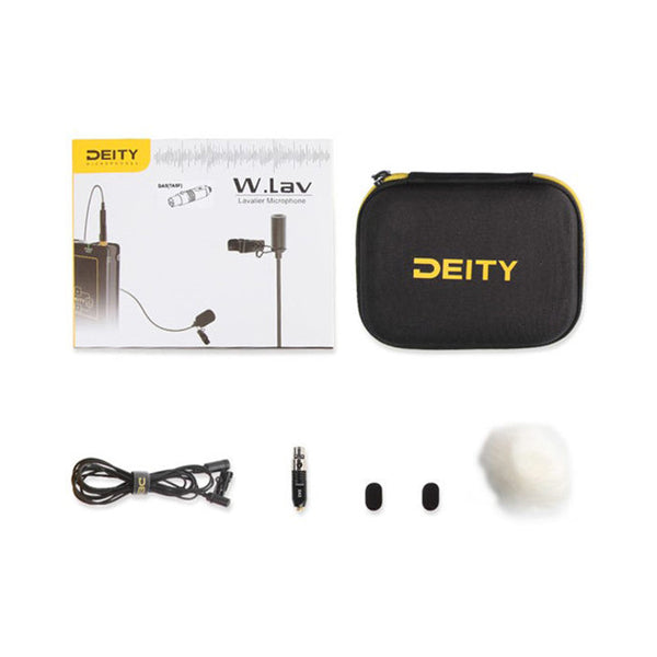 Deity Microphones W.Lav DA35 Bundle Omnidirectional Lavalier Microphone with Microdot to Locking 3.5mm Adapter