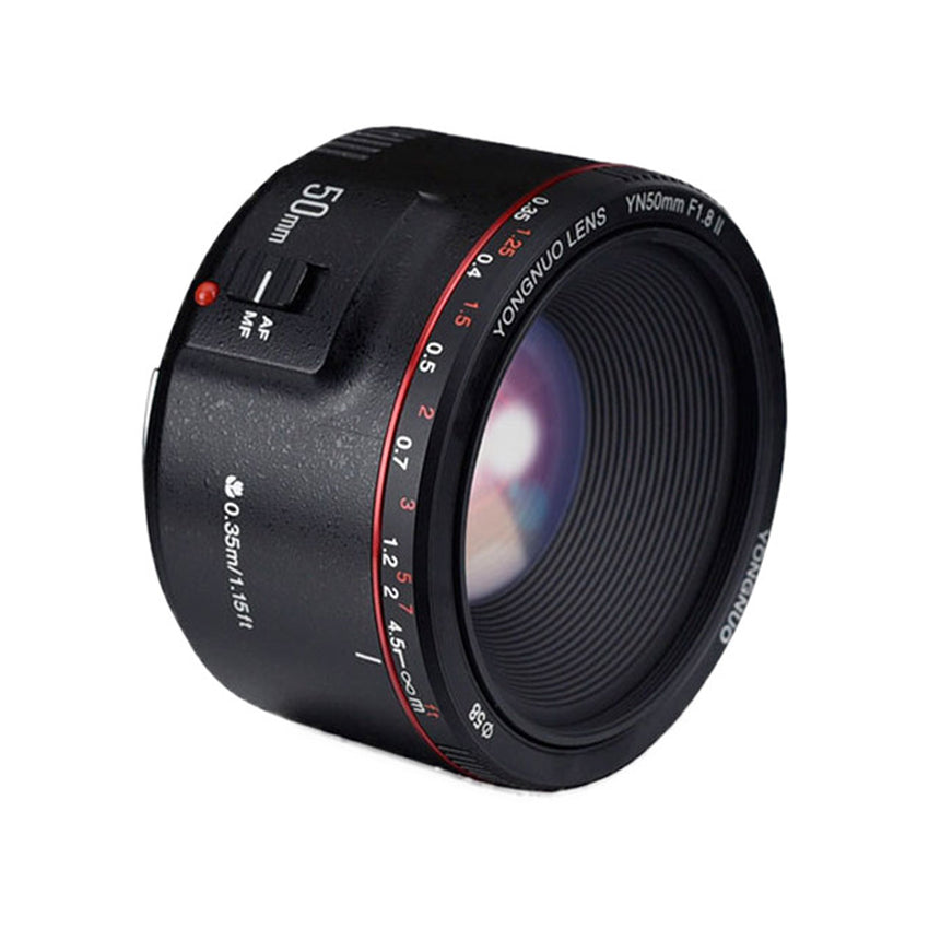 Yongnuo YN 50mm f/1.8 II Lens for Canon EF (Black)
