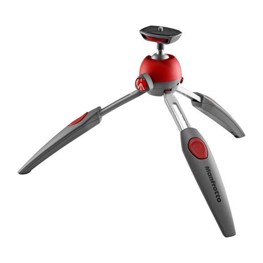 Manfrotto MTPIXIEVO-RD PIXI EVO 2-Section Mini Tripod, red, light and compact