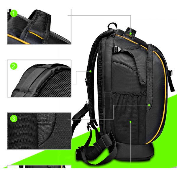 CC8 - Nikon Camera Backpack with Free Rain Cover and Laptop Sleeve | Medium