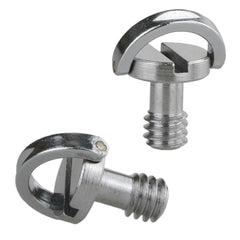 2 pc 1/4 D-Ring Stainless Steel Mounting Fixing Screw for Camera Tripod Monopod Quick Release Plate (Pack of 2) D Ring