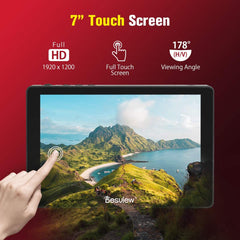 Desview R7P Camera Field Monitor Touch Screen 7" 4K HDMI 1000nit 1920 * 1200 HDR 3D-LUT/Waveform/Vector Scope for DSLR Camera Camcorder