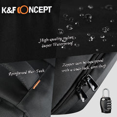 K&F Concept Nylon Small DSLR Camera Backpack for DSLR Mirrorless Camera Travel Photography Bag - KF13.036