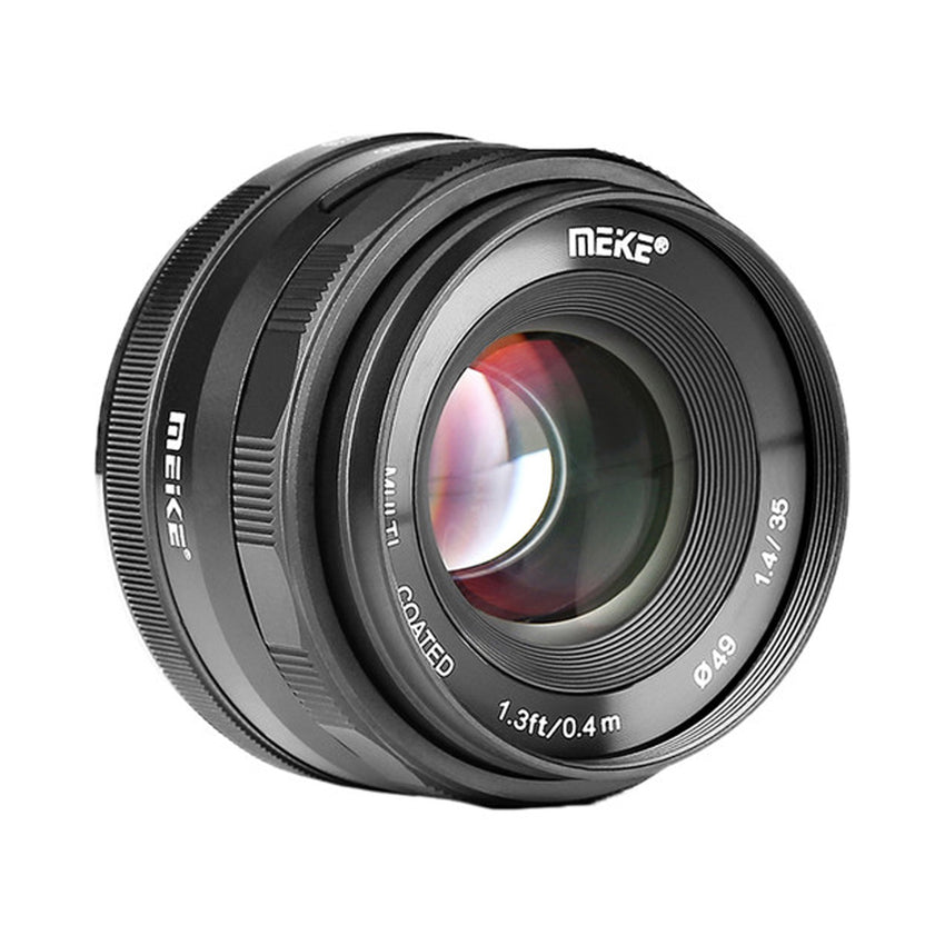 Meike 35mm f/1.4 Lens for Sony E Mount with FREE LENS HOOD 35mm MK35mm 35 1.4