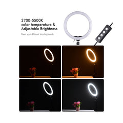 RL-10 LED Ring Light 10" 26cm Fill Light for Photography Vlogging Makeup | With 6ft / 180cm Stand