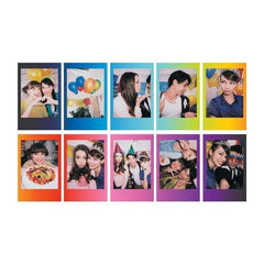 FUJIFILM Instax Mini Rainbow Instant Film Multi-Color (10 Sheets)