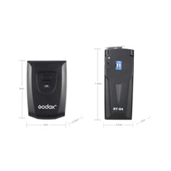 Godox RT-04 4 Chanels Wireless Remote Trigger 1/200 sec Wireless Remote Shutter Release Trigger for Camera Flashlight