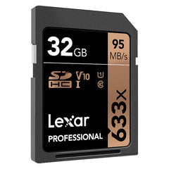 Lexar Professional High-Performance 633X SDHC / SDXC UHS-I/U1 Card (16gb, 32gb , 64gb, 128gb)