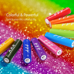 EBL Multi Color 10-Pack 1.2V AAA Size 1000mAh Rechargeable battery - Ni-MH