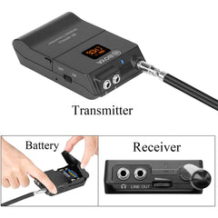 BOYA BY-WFM12 12-Channels VHF Transmitter and Receiver System Professional Wireless Lavalier Mic for DSLR,Camera,Canon,Sony,Nikon,iOS,iPhone X 8 7 6 Smartphone,Panasonic,DV Camcorders,Audio Recorder