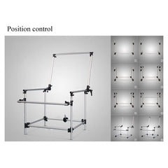 Photo Studio Photography Shooting Table for Still Life Product Shooting Aluminum Alloy Frame ( 100 x 200cm , 60 x 130cm / 3.3 x 6.6ft , 2 x 4.3ft )