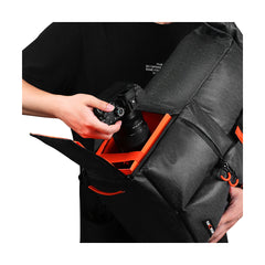 K&F Concept Camera Backpack Waterproof Photography 15" Laptop Compartment for SLR/DSLR Camera, Lens and Accessories with Rain Cover KF13.096