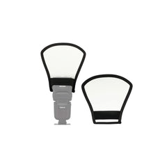 Flash Reflector White/Silver for Photography Speedlite