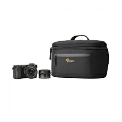 Lowepro Passport Duo Backpack Camera Bag (Black) // Lightweight Travel Pack for Mirrorless / DSLR / expandable