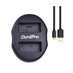 DuraPro Fujifilm NP-W126 2pcs Battery and Dual USB Charger for Fujifilm Mirrorless Cameras