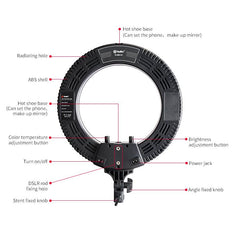 14inches R40B AC LED Ring Light with Stand Kit / Beauty Photography Lighting 14inch