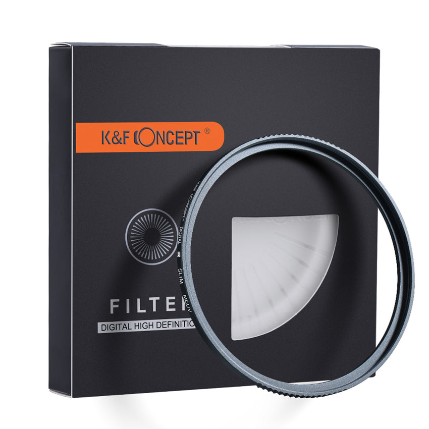 K&F Concept MC UV Filter Slim Green Multi Coated German Optics Japan Import Optical Glass