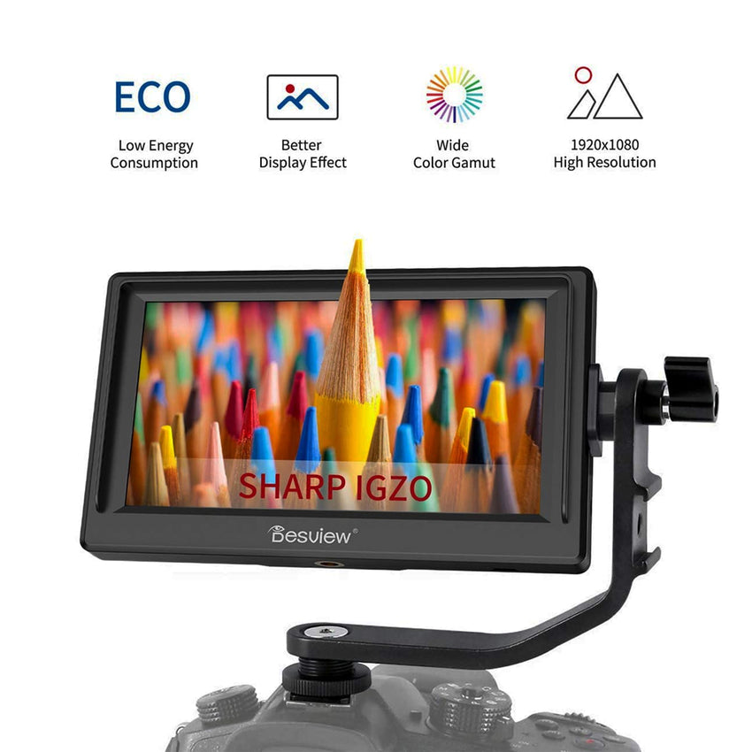 Desview Mavo-P5 Camera Field Monitor, 5.5" Sharp IGZO Screen, 1920x1080 with 4K HDMI Input,DSLR-Camera-Field-Monitor