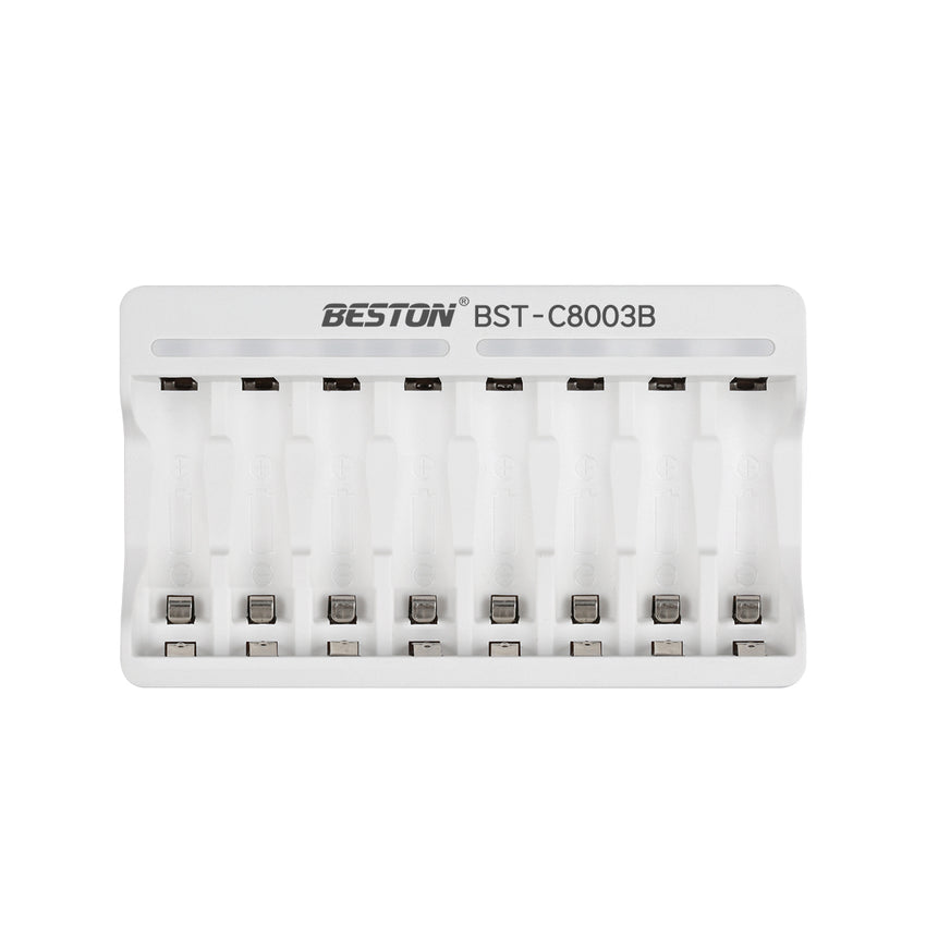 Beston BST-C8003B 8-Bay Battery Charger for AA / AAA Rechargeable Battery