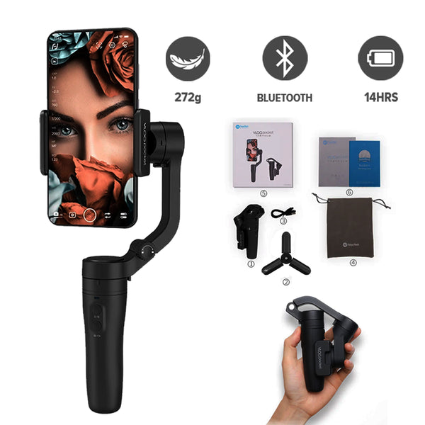 Feiyutech VLOG Pocket a Pocket Sized Foldable 3 axis Smartphone Handheld Gimbal Stabilizer for Smartphone