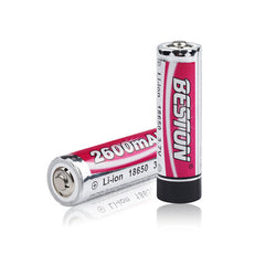 Beston 3.7V 18650 Rechargeable Lithium Ion Battery Li-ON Large Capacity 2600MAH 1650 4.2-2.5v