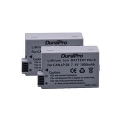 DuraPro Canon 2pc LP-E8 Battery + Dual USB  Charger Kit LPE8