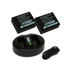 Wasabi Power Battery for Fujifilm NP-W126 (2-PACK) AND DUAL CHARGER NPW126 NP W 126