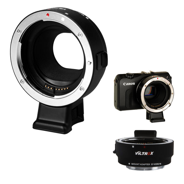 VILTROX EF-EOS M Lens Mount Auto Focus Adapter - for Canon EOS (EF/EF-S) D/SLR Lens to Canon EOS M (EF-M Mount) Mirrorless Camera Body EOS M100 M50 M3 M10 M6 M5