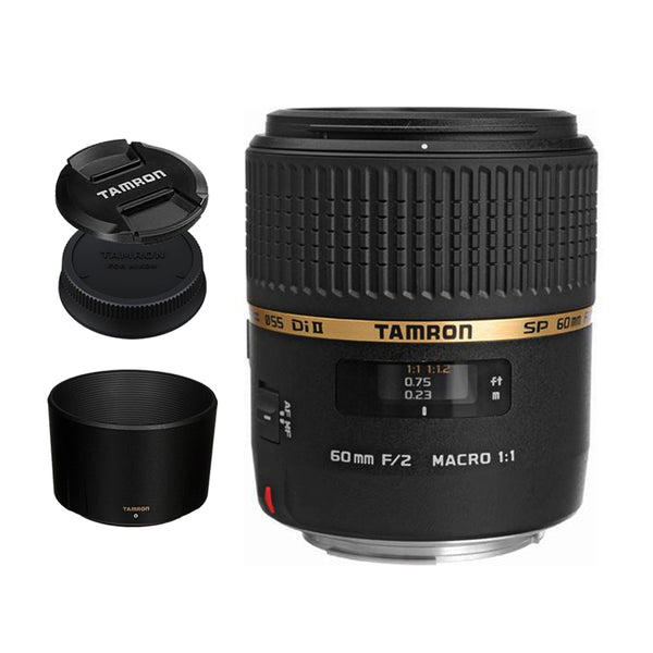 Tamron G005 SP 60mm f/2 Di II 1:1 Macro Prime Lens for Nikon DSLR Nikon F Mount Crop Frame