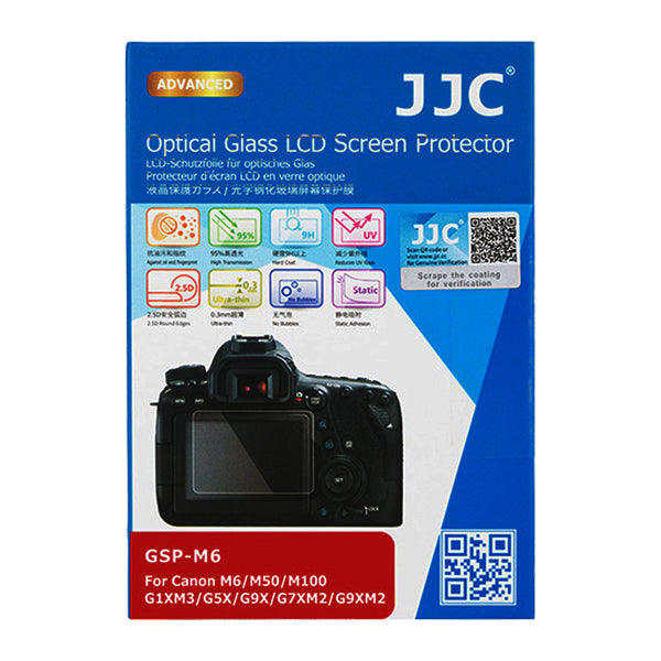 JJC Ultra-thin LCD Screen Protector for Canon EOS M6, EOS M100, PowerShot G9 X MarkII, G7 X MarkII, G5 X, G9 X, G1X Mark III, EOS M50