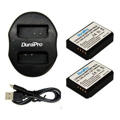 DuraPro 2pcs LP-E10 Battery + Dual USB Charger For Canon 1100D 1200D Kiss X50 X70 Rebel T3 T5