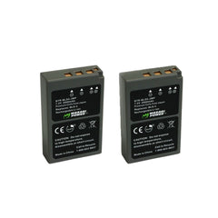 Wasabi Power Battery (2-Pack) and Dual USB Charger for Olympus BLS-5, BLS-50, PS-BLS5 BLS5 BLS50
