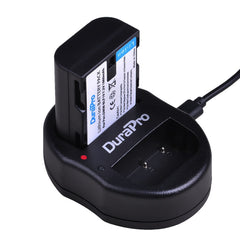 DuraPro 2pcs DMW-BLF19 battery and USB Dual Charger