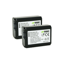 Wasabi Power Battery for NP-FW50 (2-PACK) and Dual Charger COMPATIBLE WITH ALPHA A7, A7 II, A7R, A7R II, A7S, A7S II, A5000, A5100, A6000, A6300, A6500 FW50