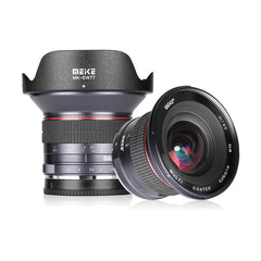 Meike 12mm F/2.8 Ultra Wide Angle Manual Focus Prime Lens for Fujifilm APS-C Mirrorless Cameras